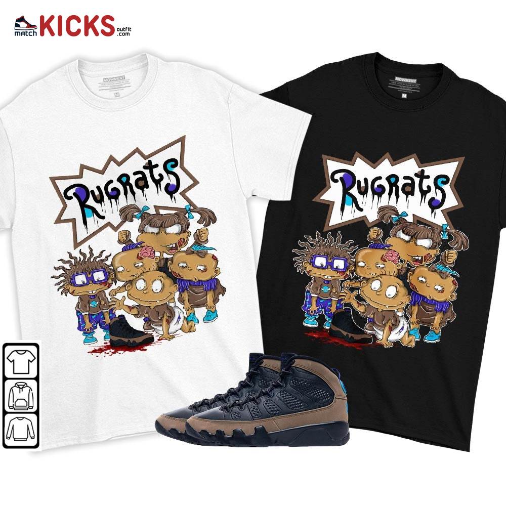 Rugrats Zombie Sneaker Shirt Match Olive Concord 9s, Jordan 9 Olive Concord MKO T-Shirt