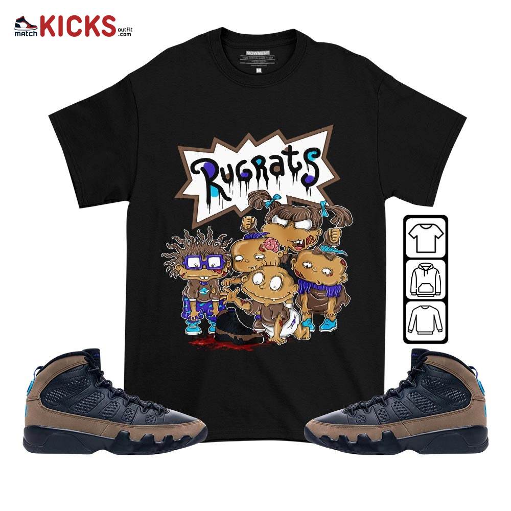 Rugrats Zombie Sneaker Shirt Match Olive Concord 9s, Jordan 9 Olive Concord MKO T-Shirt