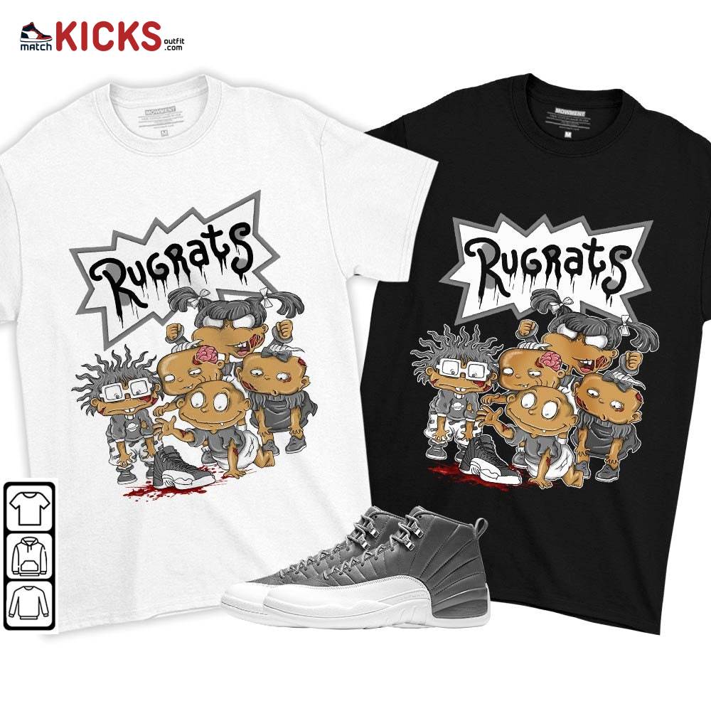 Rugrats Zombie Sneaker Shirt Match Retro Stealth 12s, Jordan 12 Retro Stealth MKO T-Shirt Rugrats Zombie Sneaker Shirt Match Retro Stealth 12s, Jordan 12 Retro Stealth MKO T-Shirt