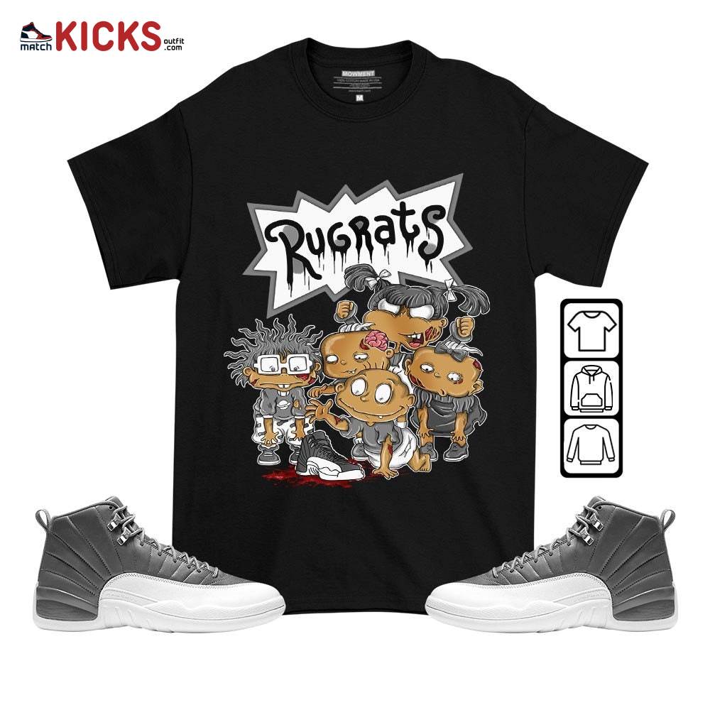 Rugrats Zombie Sneaker Shirt Match Retro Stealth 12s, Jordan 12 Retro Stealth MKO T-Shirt