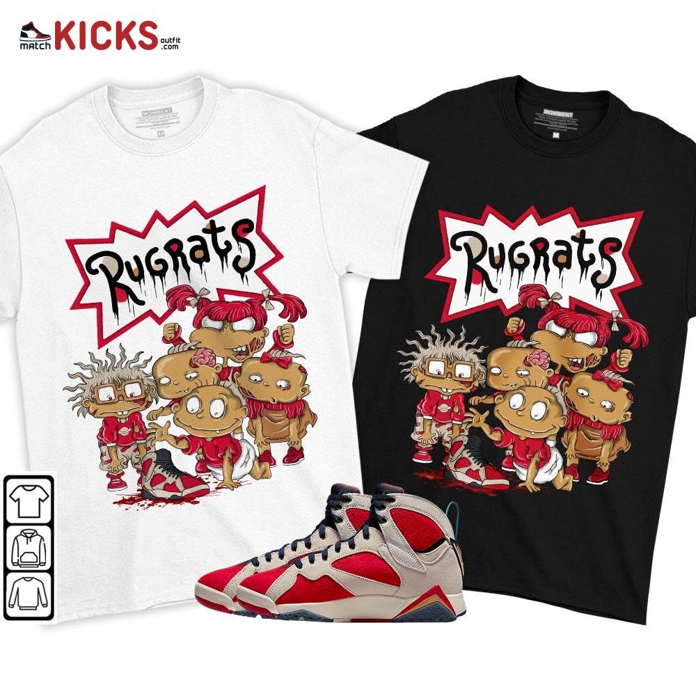 Rugrats Zombie Sneaker Shirt Match Trophy Room 7s, Jordan 7 Trophy Room MKO T-Shirt Rugrats Zombie Sneaker Shirt Match Trophy Room 7s, Jordan 7 Trophy Room MKO T-Shirt
