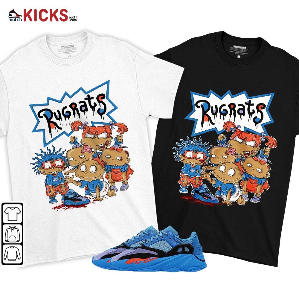 Rugrats Zombie Sneaker Shirt Match V1 Hi-Res Blue 700s, Yeezy 700 V1 Hi-Res Blue MKO T-Shirt Rugrats Zombie Sneaker Shirt Match V1 Hi-Res Blue 700s, Yeezy 700 V1 Hi-Res Blue MKO T-Shirt