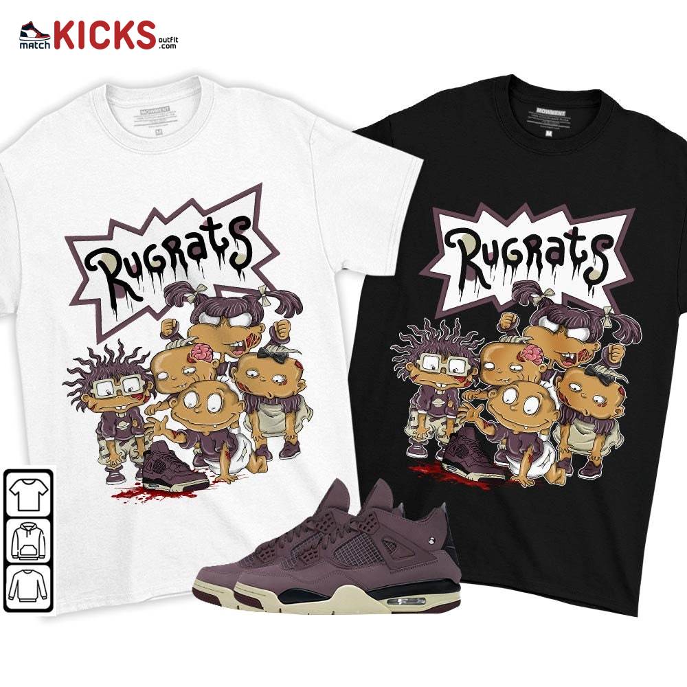 Rugrats Zombie Sneaker Shirt Match Violet Ore 4s, Jordan 4 A Ma Maniere Violet Ore MKO T-Shirt Rugrats Zombie Sneaker Shirt Match Violet Ore 4s, Jordan 4 A Ma Maniere Violet Ore MKO T-Shirt