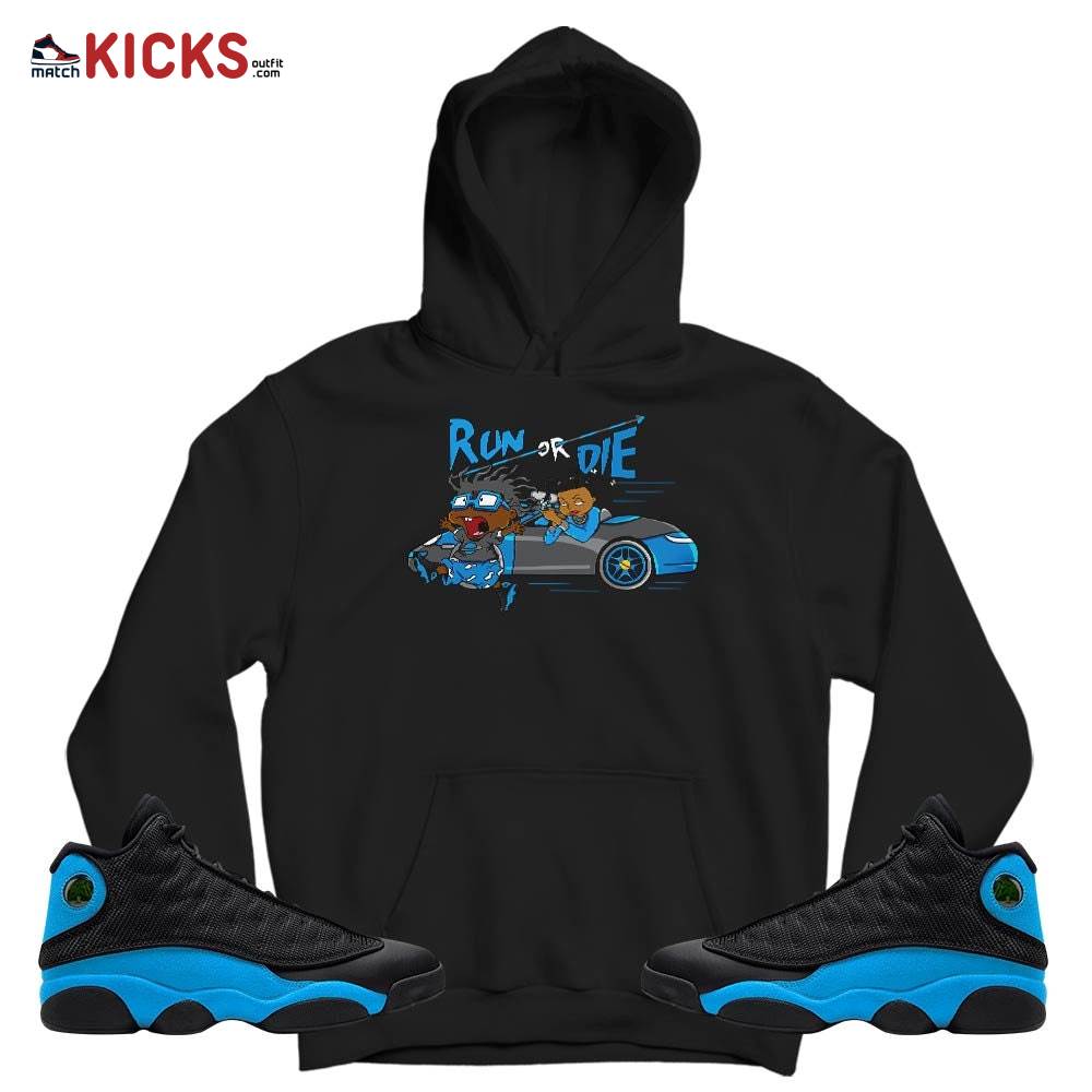 Run Or Die Rugats Sneaker Shirt Match Black University Blue 13s, Jordan 13 Black University Blue 2022 MKO T-Shirt Run Or Die Rugats Sneaker Shirt Match Black University Blue 13s, Jordan 13 Black University Blue 2022 MKO T-Shirt
