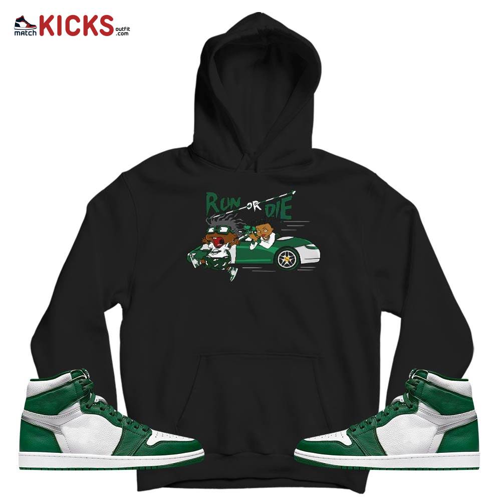 Run Or Die Rugats Sneaker Shirt Match High Gorge Green 1s, Jordan 1 Retro High Gorge Green MKO T-Shirt Run Or Die Rugats Sneaker Shirt Match High Gorge Green 1s, Jordan 1 Retro High Gorge Green MKO T-Shirt