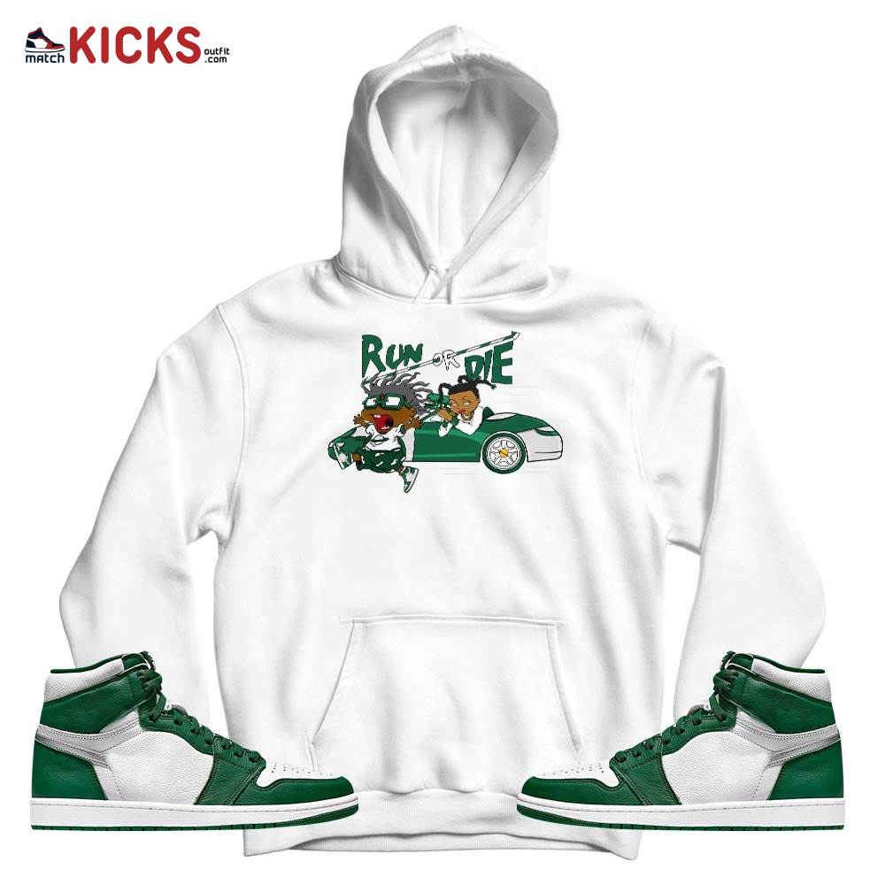 Run Or Die Rugats Sneaker Shirt Match High Gorge Green 1s, Jordan 1 Retro High Gorge Green MKO T-Shirt Run Or Die Rugats Sneaker Shirt Match High Gorge Green 1s, Jordan 1 Retro High Gorge Green MKO T-Shirt
