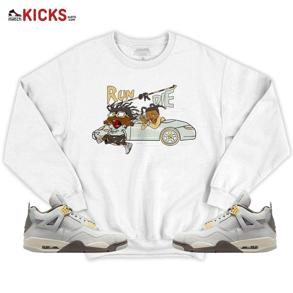 Run Or Die Rugats Sneaker Shirt Match Retro Craft 4s, Jordan 4 Craft Photon Dust MKO T-Shirt Run Or Die Rugats Sneaker Shirt Match Retro Craft 4s, Jordan 4 Craft Photon Dust MKO T-Shirt