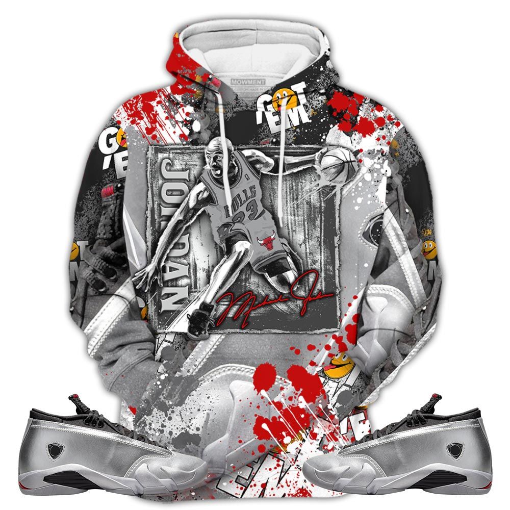 S01Hd Last Dance Jordan Sneaker Shirt Match 14 Low Metallic Silver, Jordan 14 Metallic Silver Hoodie Sweatshirt Tee All Over Print MKO Shirt S01Hd Last Dance Jordan Sneaker Shirt Match 14 Low Metallic Silver, Jordan 14 Metallic Silver Hoodie Sweatshirt Tee All Over Print MKO Shirt