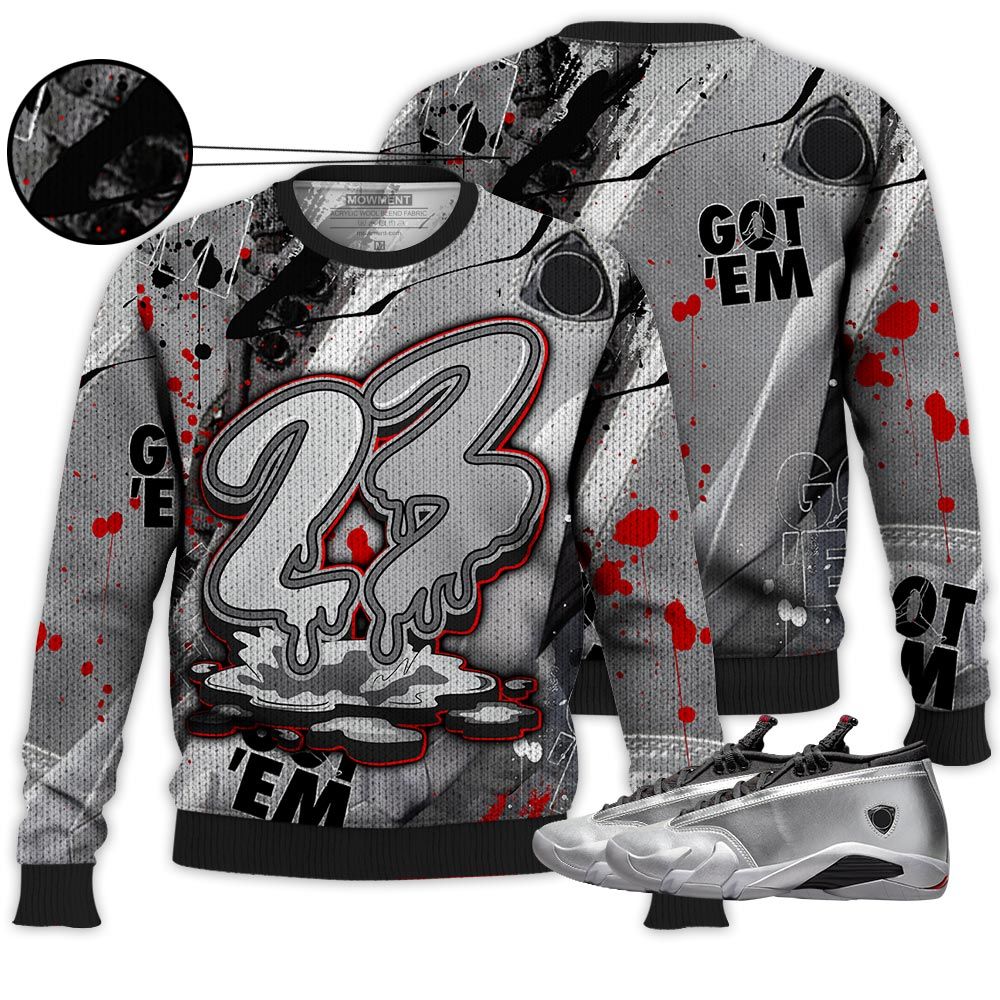 S02Hd 23 Drip Sneaker Shirt Match 14 Low Metallic Silver, Jordan 14 Metallic Silver Hoodie Sweatshirt Tee All Over Print MKO Shirt S02Hd 23 Drip Sneaker Shirt Match 14 Low Metallic Silver, Jordan 14 Metallic Silver Hoodie Sweatshirt Tee All Over Print MKO Shirt