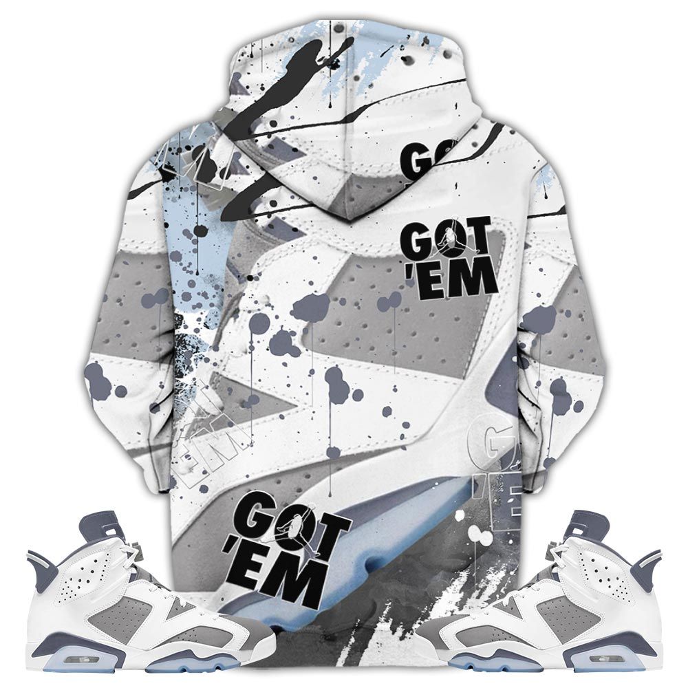 S02Hd Rare Breed Sneaker Shirt Match Retro Cool Grey 6S, Jordan 6 Cool Grey Hoodie Sweatshirt Tee All Over Print MKO Shirt