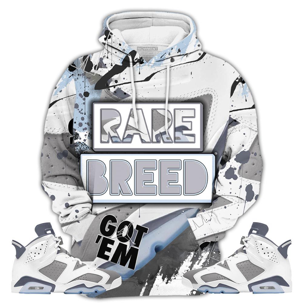 S02Hd Rare Breed Sneaker Shirt Match Retro Cool Grey 6S, Jordan 6 Cool Grey Hoodie Sweatshirt Tee All Over Print MKO Shirt