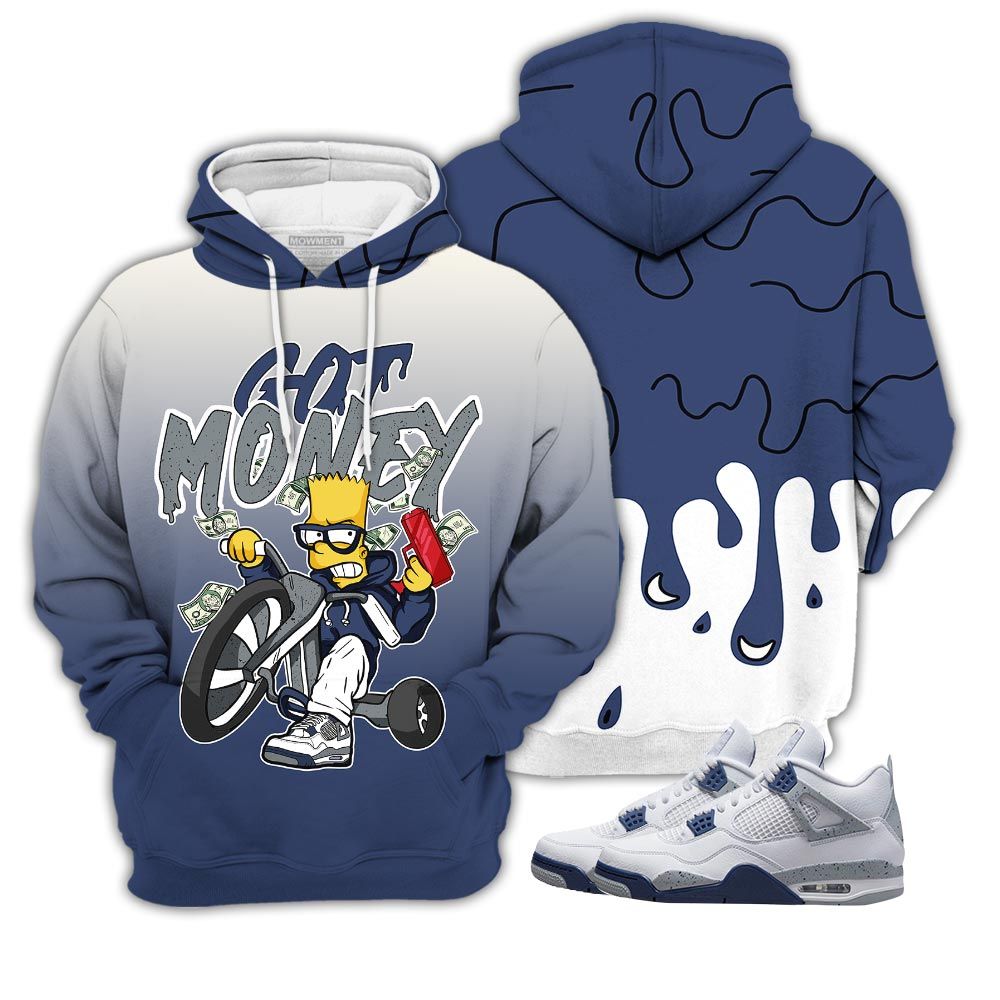 Sauce Bart Got Money Sneaker Shirt Match Midnight Navy 4S, Jordan 4 Retro Midnight Navy Hoodie Sweatshirt Tee All Over Print MKO Shirt Sauce Bart Got Money Sneaker Shirt Match Midnight Navy 4S, Jordan 4 Retro Midnight Navy Hoodie Sweatshirt Tee All Over Print MKO Shirt