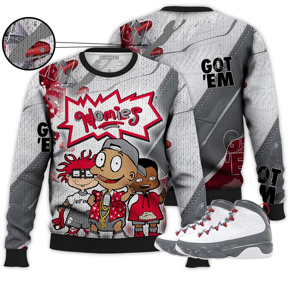 Sauce Cartoon 90S Homies Sneaker Shirt Match Fire Red 9S, Jordan 9 Retro Fire Red Hoodie Sweatshirt Tee All Over Print MKO Shirt Sauce Cartoon 90S Homies Sneaker Shirt Match Fire Red 9S, Jordan 9 Retro Fire Red Hoodie Sweatshirt Tee All Over Print MKO Shirt