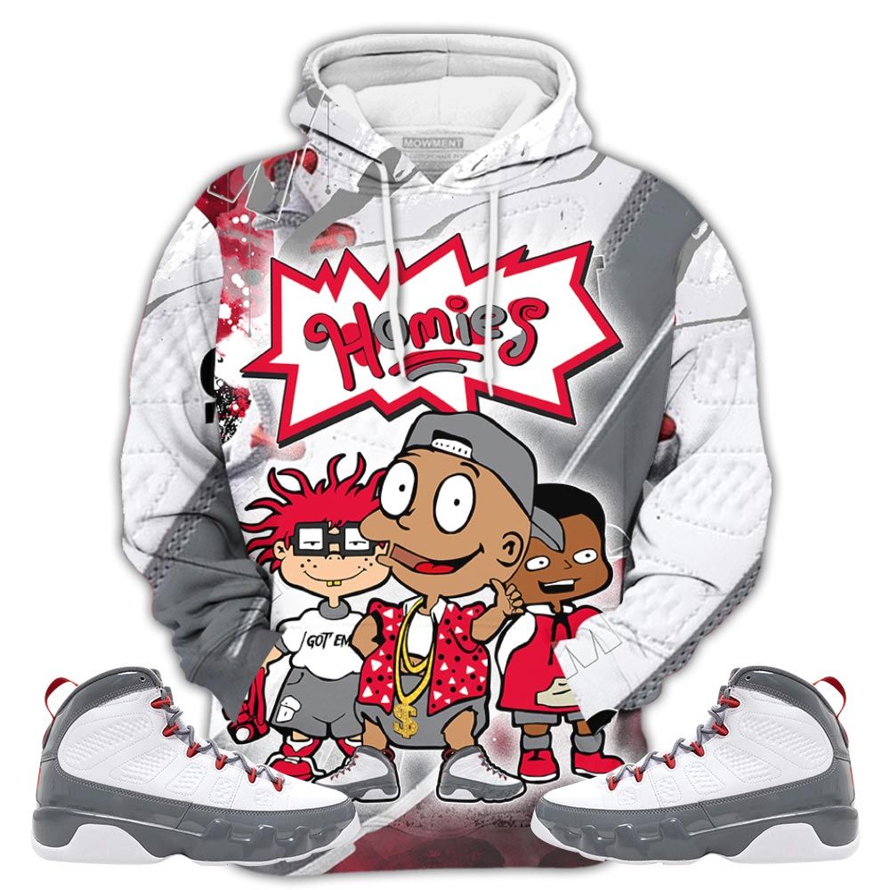 Sauce Cartoon 90S Homies Sneaker Shirt Match Fire Red 9S, Jordan 9 Retro Fire Red Hoodie Sweatshirt Tee All Over Print MKO Shirt Sauce Cartoon 90S Homies Sneaker Shirt Match Fire Red 9S, Jordan 9 Retro Fire Red Hoodie Sweatshirt Tee All Over Print MKO Shirt