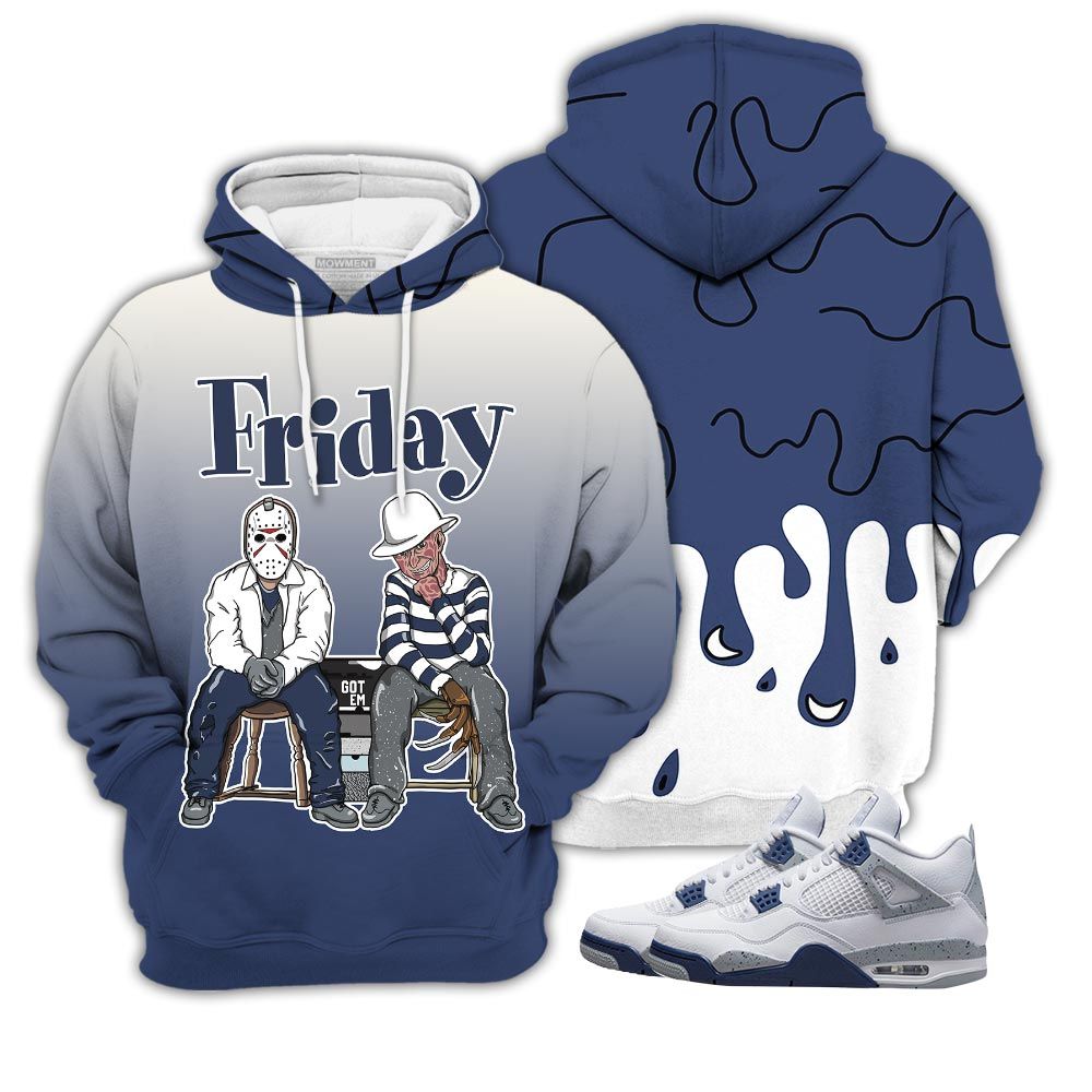 Sauce Friday Horror Sneaker Shirt Match Midnight Navy 4S, Jordan 4 Retro Midnight Navy Hoodie Sweatshirt Tee All Over Print MKO Shirt Sauce Friday Horror Sneaker Shirt Match Midnight Navy 4S, Jordan 4 Retro Midnight Navy Hoodie Sweatshirt Tee All Over Print MKO Shirt