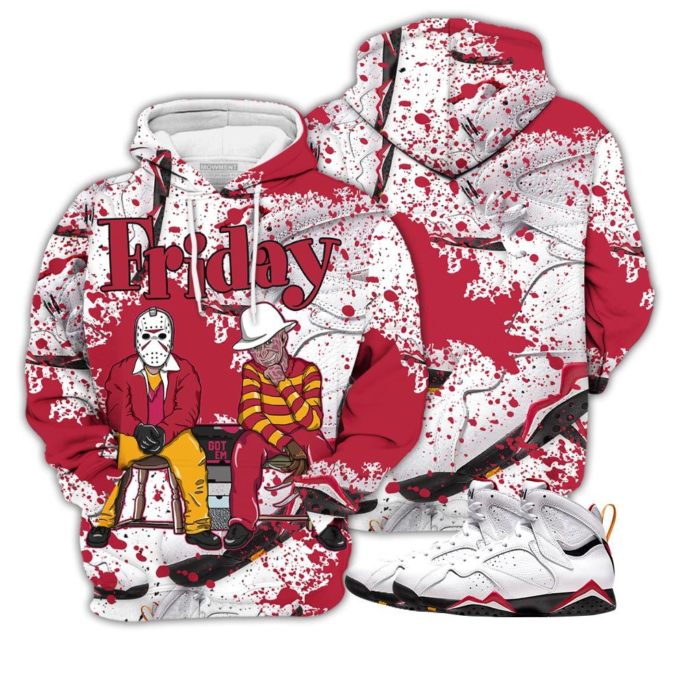 Sauce Friday Horror Sneaker Shirt Match Og Cardinal 7S, Jordan 7 Retro Cardinal Hoodie Sweatshirt Tee All Over Print MKO Shirt Sauce Friday Horror Sneaker Shirt Match Og Cardinal 7S, Jordan 7 Retro Cardinal Hoodie Sweatshirt Tee All Over Print MKO Shirt