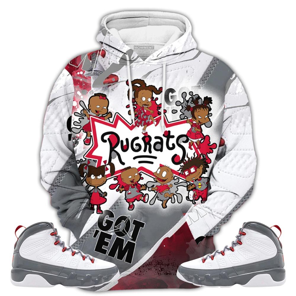 Sauce Funny Cartoon 90S Sneaker Shirt Match Fire Red 9S, Jordan 9 Retro Fire Red Hoodie Sweatshirt Tee All Over Print MKO Shirt