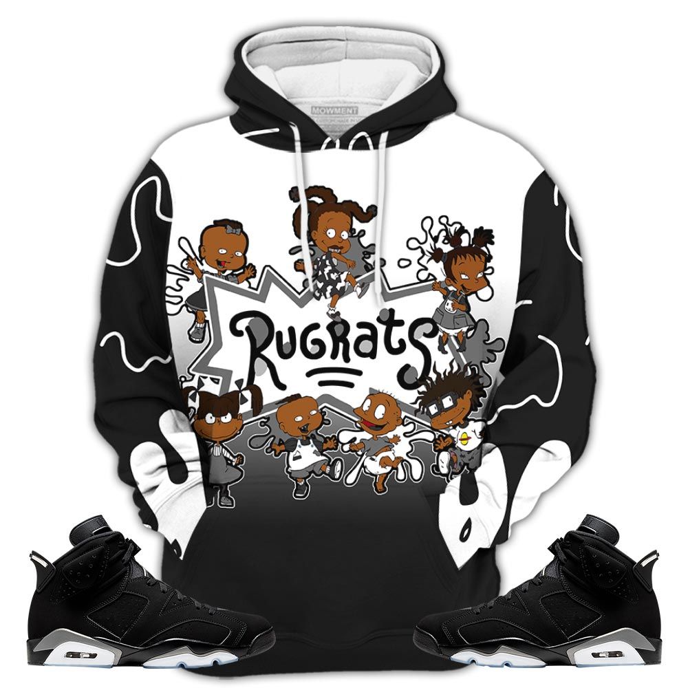 Sauce Funny Cartoon 90S Sneaker Shirt Match Retro Metallic Silver 6S, Jordan 6 Black Chrome Hoodie Sweatshirt Tee All Over Print MKO Shirt