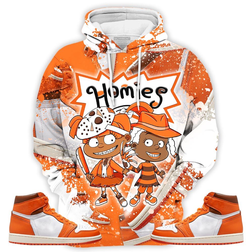 Sauce Homies Rugrats Susie Horror Sneaker Shirt Match High Og Starfish 1S, Jordan 1 Retro High Og Starfish Hoodie Sweatshirt Tee All Over Print MKO Shirt
