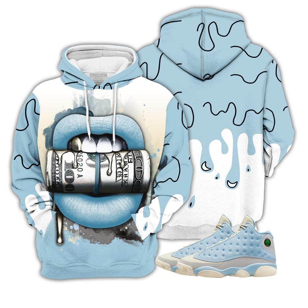 Sauce Lips With Money Sneaker Shirt Match Solefly 13S, Jordan 13 Retro Solefly Hoodie Sweatshirt Tee All Over Print MKO Shirt