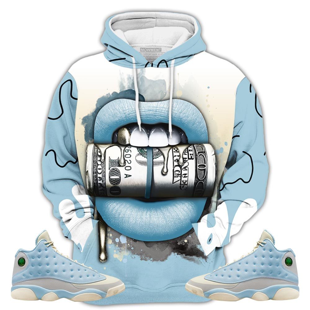 Sauce Lips With Money Sneaker Shirt Match Solefly 13S, Jordan 13 Retro Solefly Hoodie Sweatshirt Tee All Over Print MKO Shirt