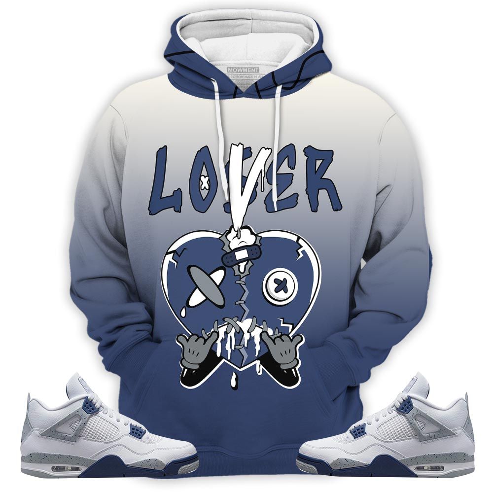 Sauce Loser Lover Heart Dripping Sneaker Shirt Match Midnight Navy 4S, Jordan 4 Retro Midnight Navy Hoodie Sweatshirt Tee All Over Print MKO Shirt Sauce Loser Lover Heart Dripping Sneaker Shirt Match Midnight Navy 4S, Jordan 4 Retro Midnight Navy Hoodie Sweatshirt Tee All Over Print MKO Shirt