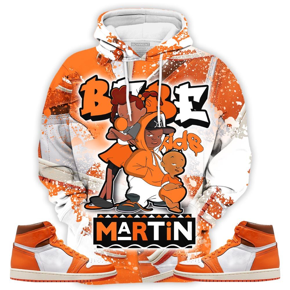 Sauce Martin Babes Kids 90S Sneaker Shirt Match Retro Starfish 1S, Jordan 1 Retro High Og Starfish Hoodie Sweatshirt Tee All Over Print MKO Shirt