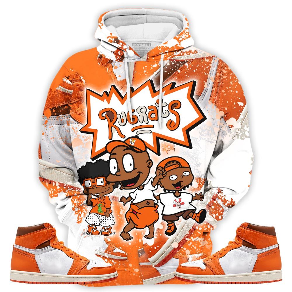 Sauce Melanin Rugrats Kid Sneaker Shirt Match High Og Starfish 1S, Jordan 1 Retro High Og Starfish Hoodie Sweatshirt Tee All Over Print MKO Shirt