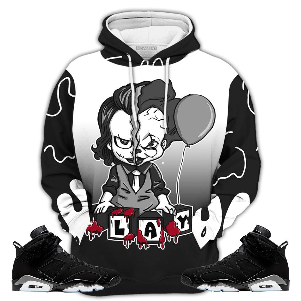 Sauce Play Halloween Skills Sneaker Shirt Match Retro Metallic Silver 6S, Jordan 6 Black Chrome Hoodie Sweatshirt Tee All Over Print MKO Shirt