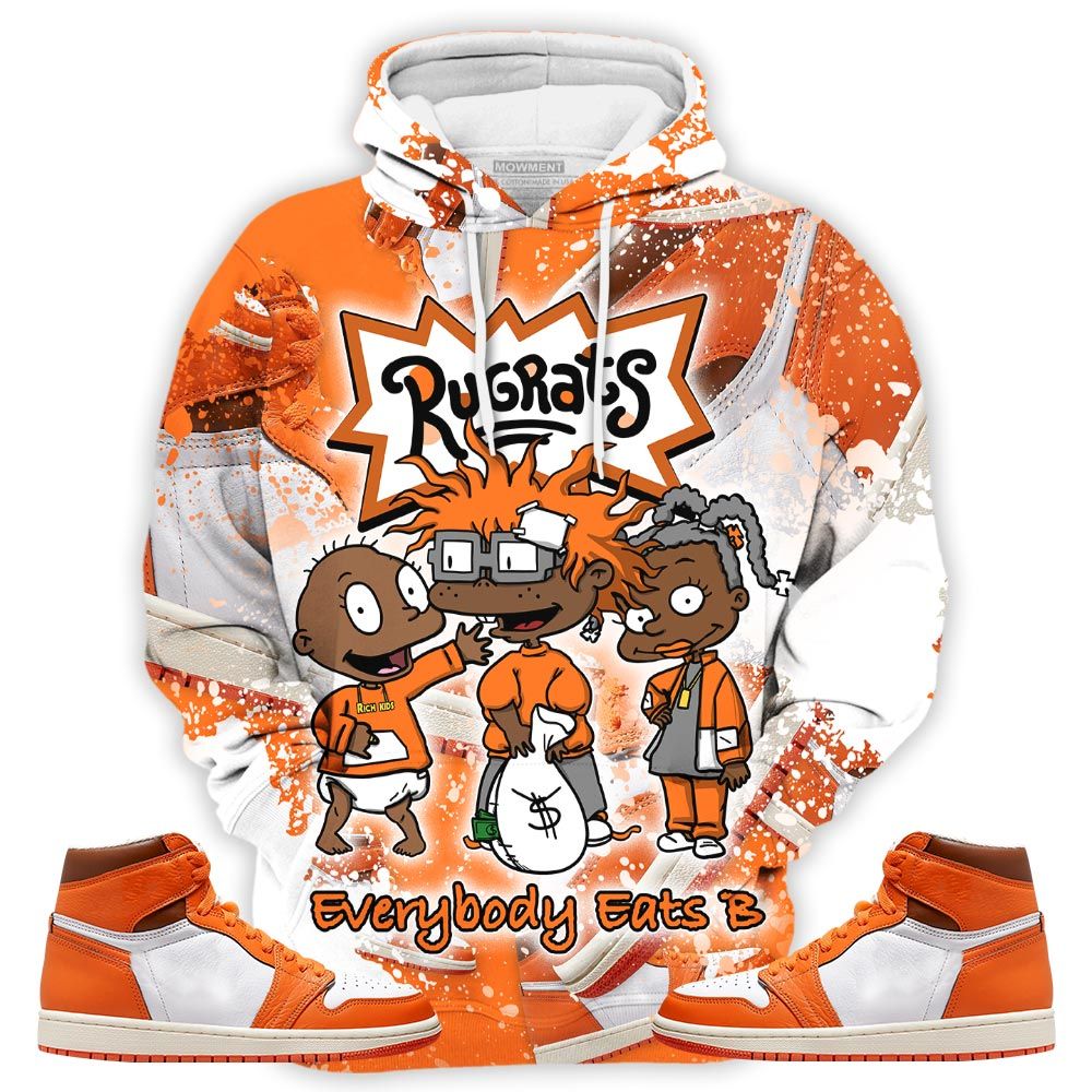 Sauce Rugrats Everybody Eats B Sneaker Shirt Match Retro Starfish 1S, Jordan 1 Retro High Og Starfish Hoodie Sweatshirt Tee All Over Print MKO Shirt