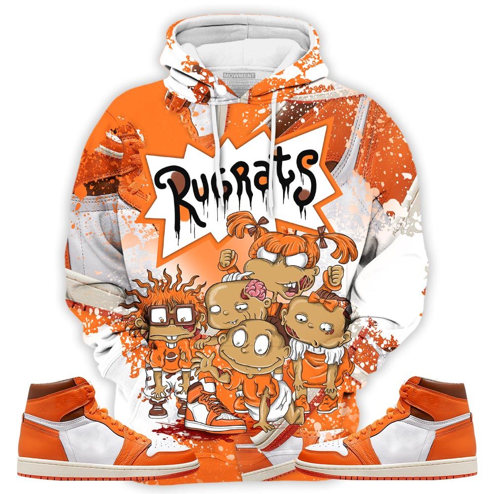 Sauce Rugrats Zombie Sneaker Shirt Match High Og Starfish 1S, Jordan 1 Retro High Og Starfish Hoodie Sweatshirt Tee All Over Print MKO Shirt