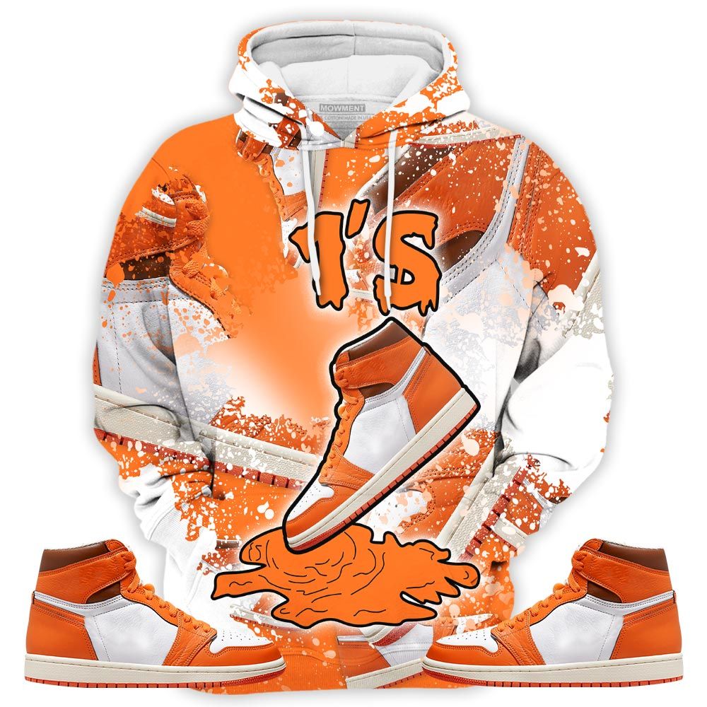 Sauce Shoes Dripping Sneaker Shirt Match Retro Starfish 1S, Jordan 1 Retro High Og Starfish Hoodie Sweatshirt Tee All Over Print MKO Shirt