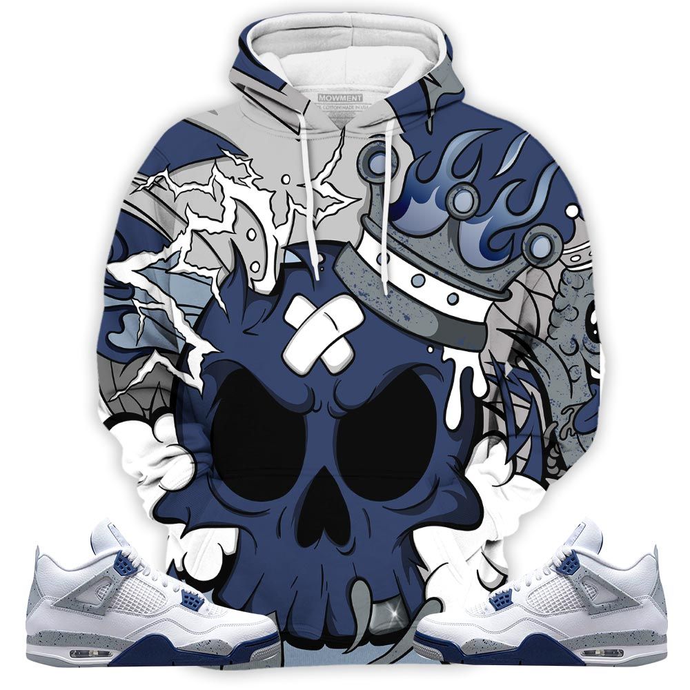 Scary Skull 90S Sneaker Shirt Match Midnight Navy 4S, Jordan 4 Retro Midnight Navy Hoodie Sweatshirt Tee All Over Print MKO Shirt Scary Skull 90S Sneaker Shirt Match Midnight Navy 4S, Jordan 4 Retro Midnight Navy Hoodie Sweatshirt Tee All Over Print MKO Shirt