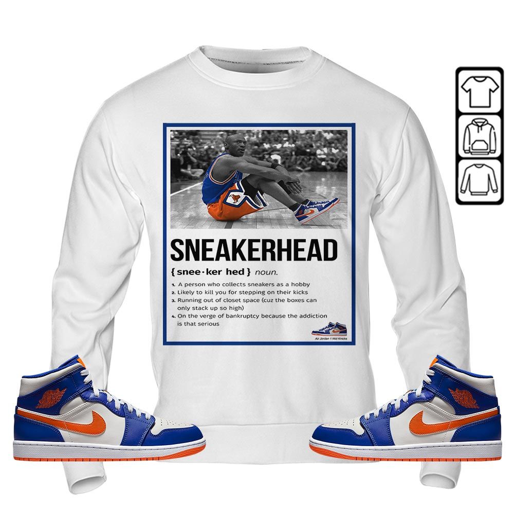 Shoes Basketball Goat Number 23 Sneaker Shirt Match Mid Knicks 1s, Jordan 1 Mid Knicks MKO T-Shirt Shoes Basketball Goat Number 23 Sneaker Shirt Match Mid Knicks 1s, Jordan 1 Mid Knicks MKO T-Shirt
