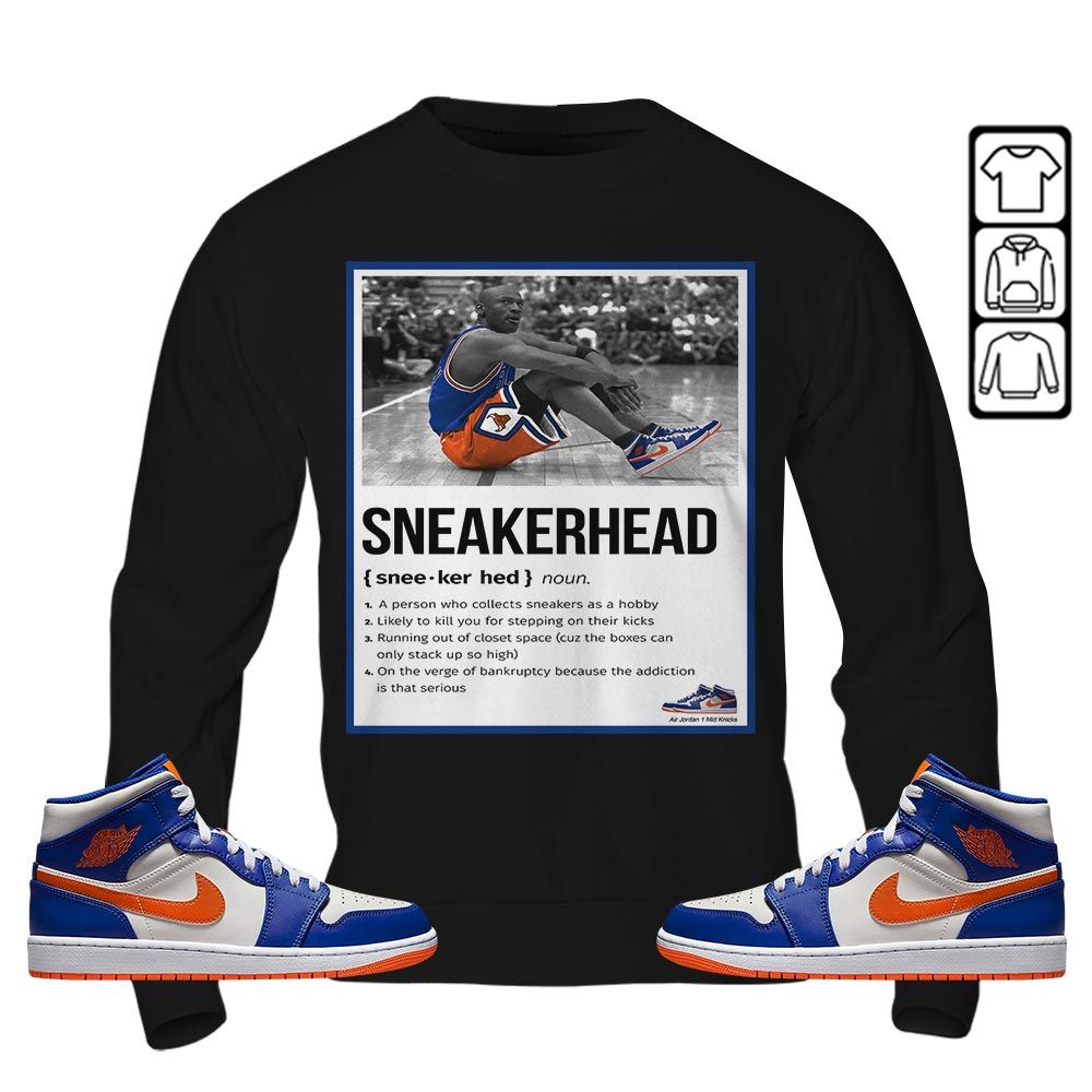 Shoes Basketball Goat Number 23 Sneaker Shirt Match Mid Knicks 1s, Jordan 1 Mid Knicks MKO T-Shirt Shoes Basketball Goat Number 23 Sneaker Shirt Match Mid Knicks 1s, Jordan 1 Mid Knicks MKO T-Shirt