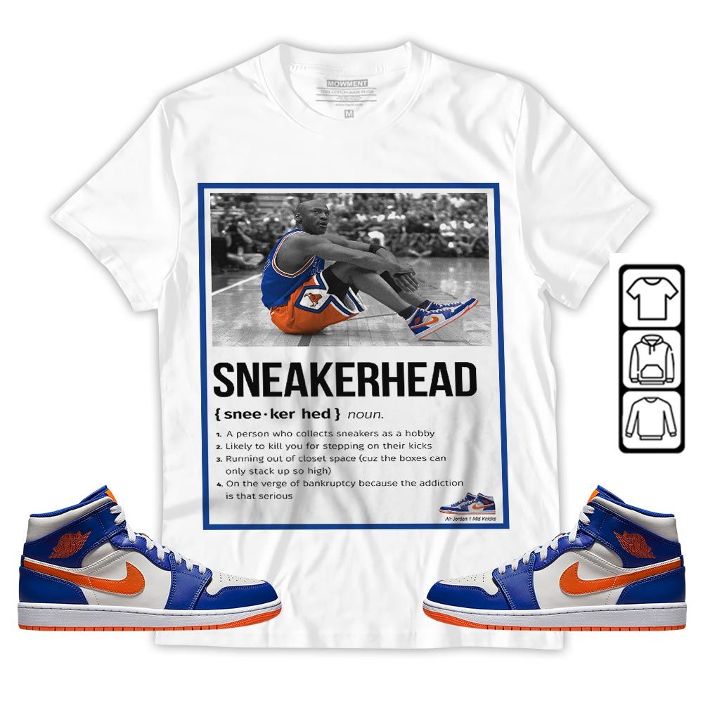 Shoes Basketball Goat Number 23 Sneaker Shirt Match Mid Knicks 1s, Jordan 1 Mid Knicks MKO T-Shirt Shoes Basketball Goat Number 23 Sneaker Shirt Match Mid Knicks 1s, Jordan 1 Mid Knicks MKO T-Shirt