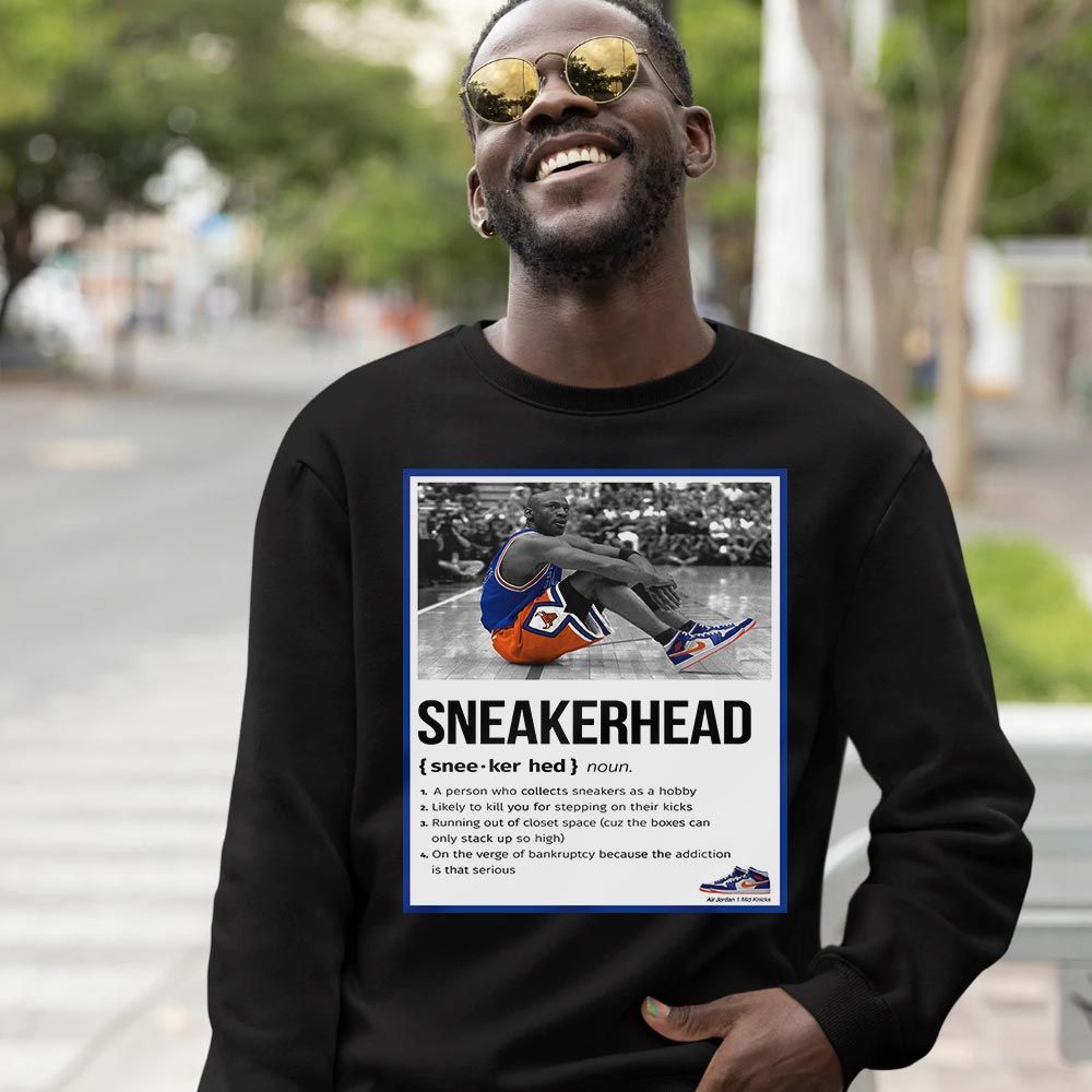 Shoes Basketball Goat Number 23 Sneaker Shirt Match Mid Knicks 1s, Jordan 1 Mid Knicks MKO T-Shirt Shoes Basketball Goat Number 23 Sneaker Shirt Match Mid Knicks 1s, Jordan 1 Mid Knicks MKO T-Shirt