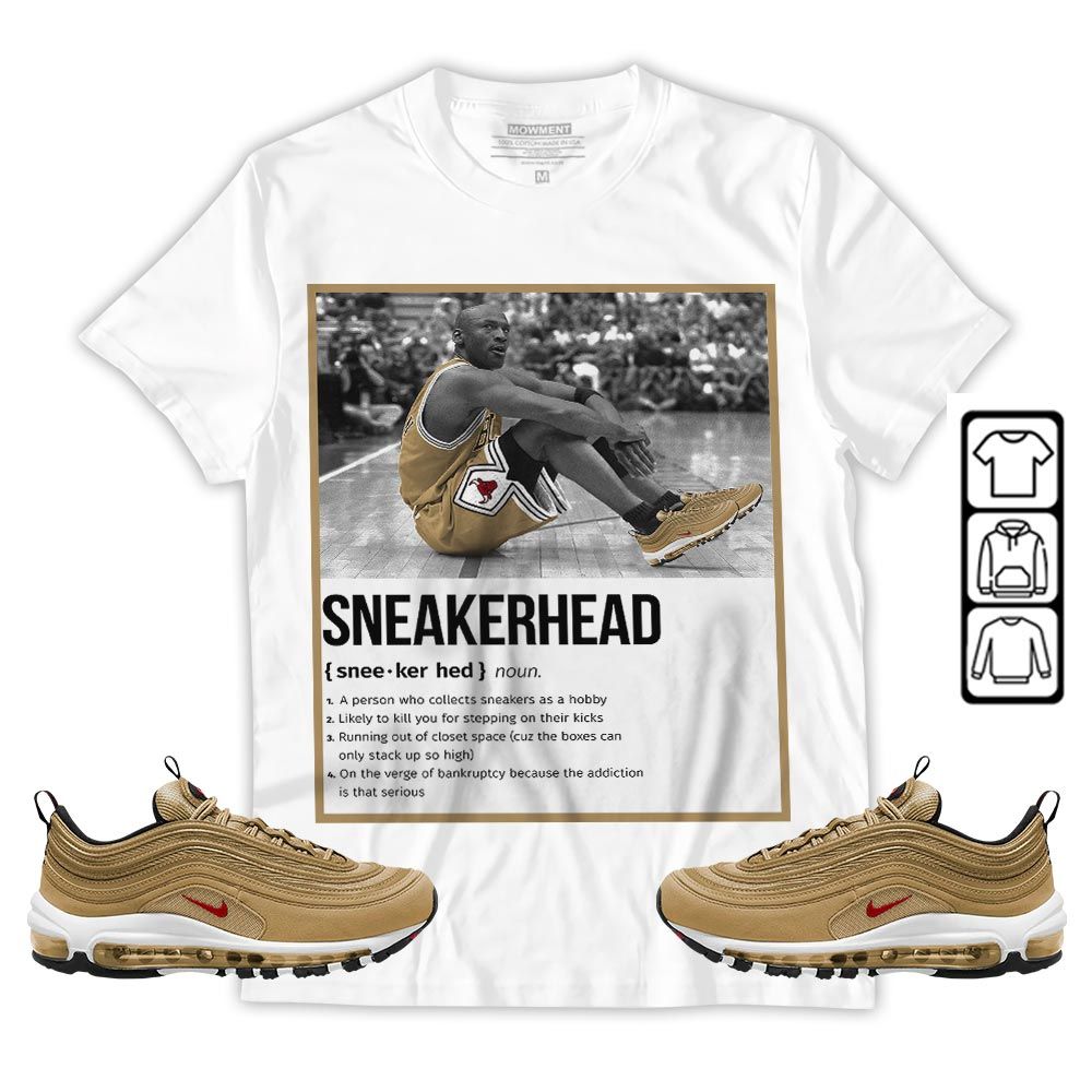 Shoes Basketball Goat Sneaker Shirt Match Air Max 97 Metallic Gold, Air Max 97 Gold Bullet MKO T-Shirt Shoes Basketball Goat Sneaker Shirt Match Air Max 97 Metallic Gold, Air Max 97 Gold Bullet MKO T-Shirt