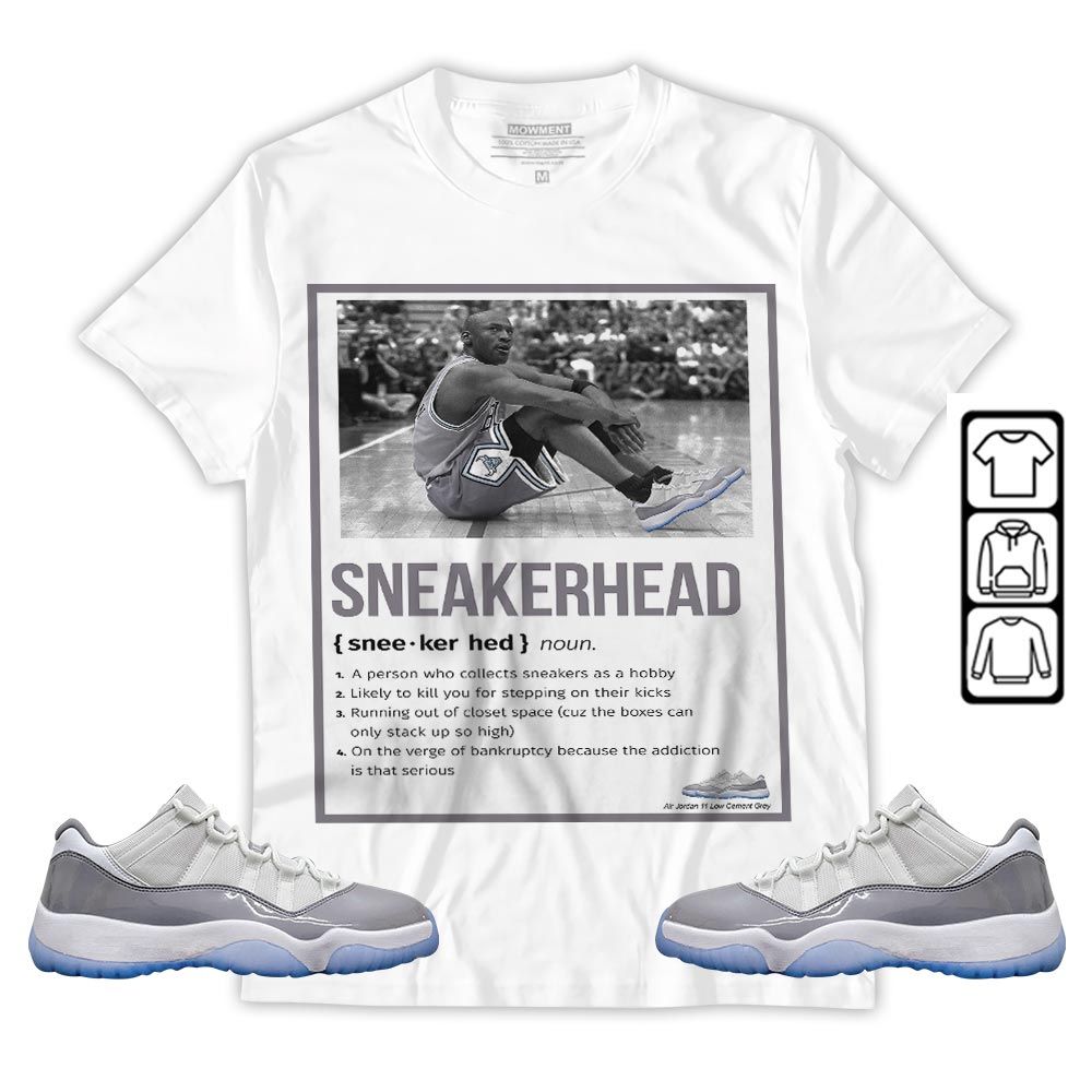 Shoes Basketball Goat Sneaker Shirt Match Cement Grey 11s, Jordan 11 Low Cement Grey MKO T-Shirt Shoes Basketball Goat Sneaker Shirt Match Cement Grey 11s, Jordan 11 Low Cement Grey MKO T-Shirt