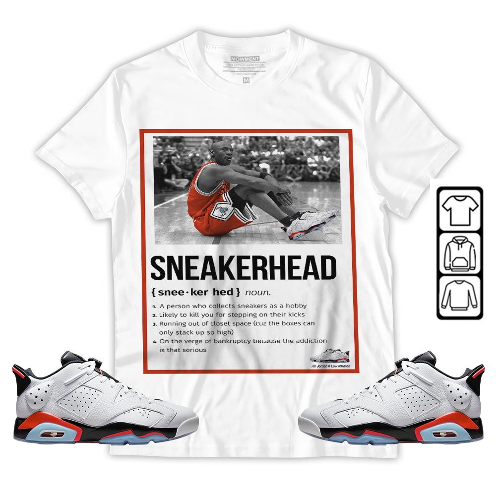 Shoes Basketball Goat Sneaker Shirt Match Golf White Infrared 6s, Jordan 6 Low Infrared MKO T-Shirt Shoes Basketball Goat Sneaker Shirt Match Golf White Infrared 6s, Jordan 6 Low Infrared MKO T-Shirt