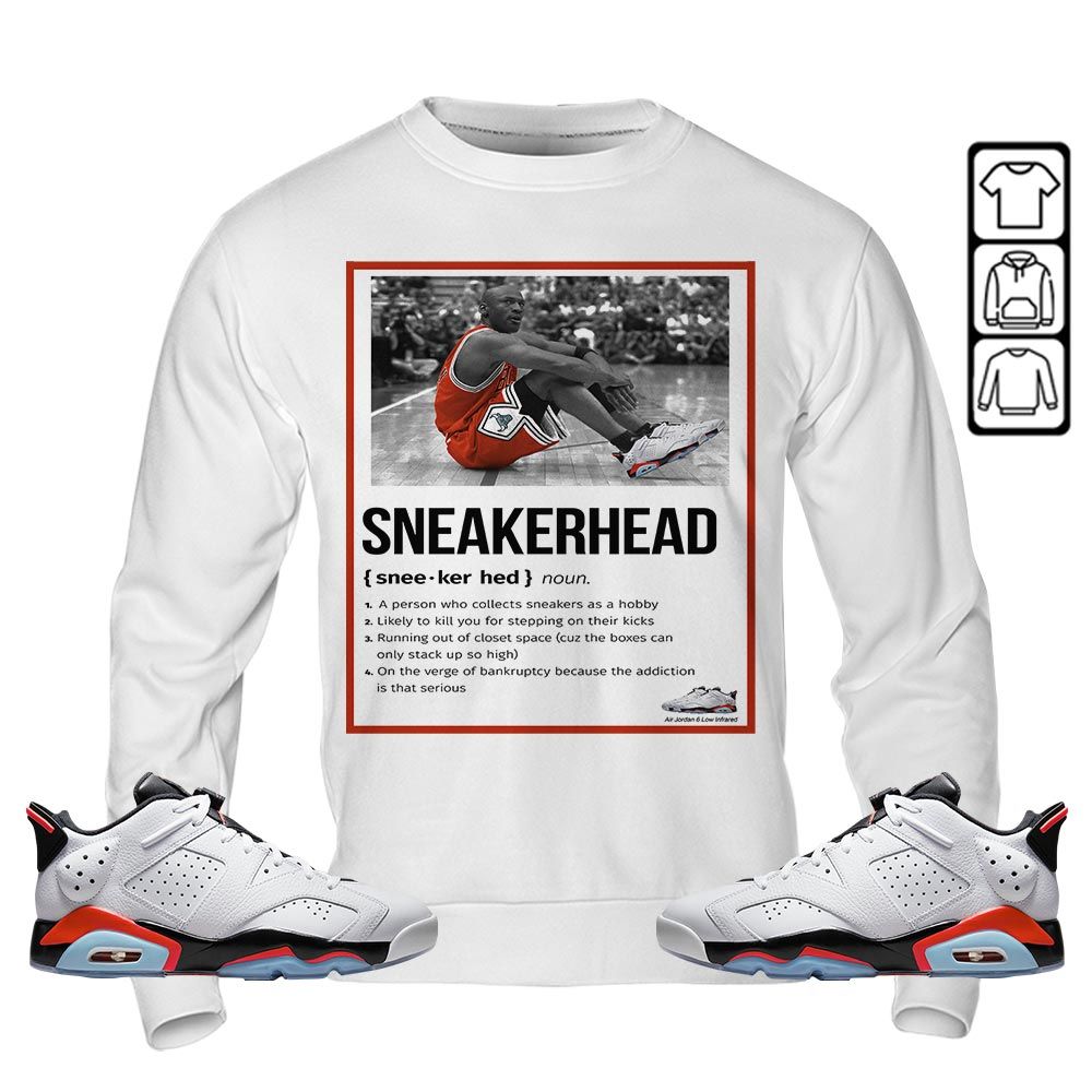 Shoes Basketball Goat Sneaker Shirt Match Golf White Infrared 6s, Jordan 6 Low Infrared MKO T-Shirt Shoes Basketball Goat Sneaker Shirt Match Golf White Infrared 6s, Jordan 6 Low Infrared MKO T-Shirt