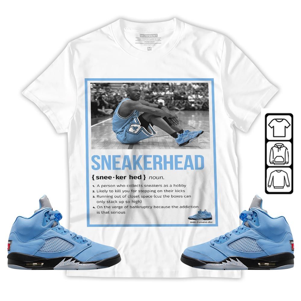 Shoes Basketball Goat Sneaker Shirt Match Retro University Blue 5s, Jordan 5 University Blue MKO T-Shirt Shoes Basketball Goat Sneaker Shirt Match Retro University Blue 5s, Jordan 5 University Blue MKO T-Shirt