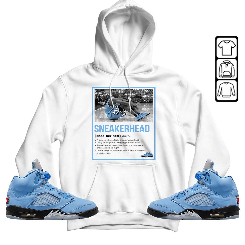 Shoes Basketball Goat Sneaker Shirt Match Retro University Blue 5s, Jordan 5 University Blue MKO T-Shirt