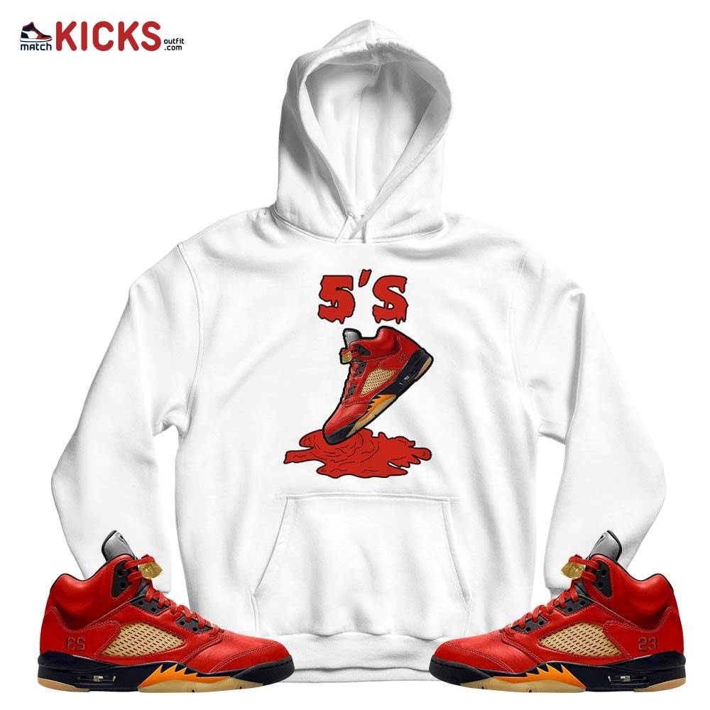 Shoes Dripping Sneaker Shirt Match 5 Dunk On Mars, Jordan 5 Mars For Her MKO T-Shirt Shoes Dripping Sneaker Shirt Match 5 Dunk On Mars, Jordan 5 Mars For Her MKO T-Shirt