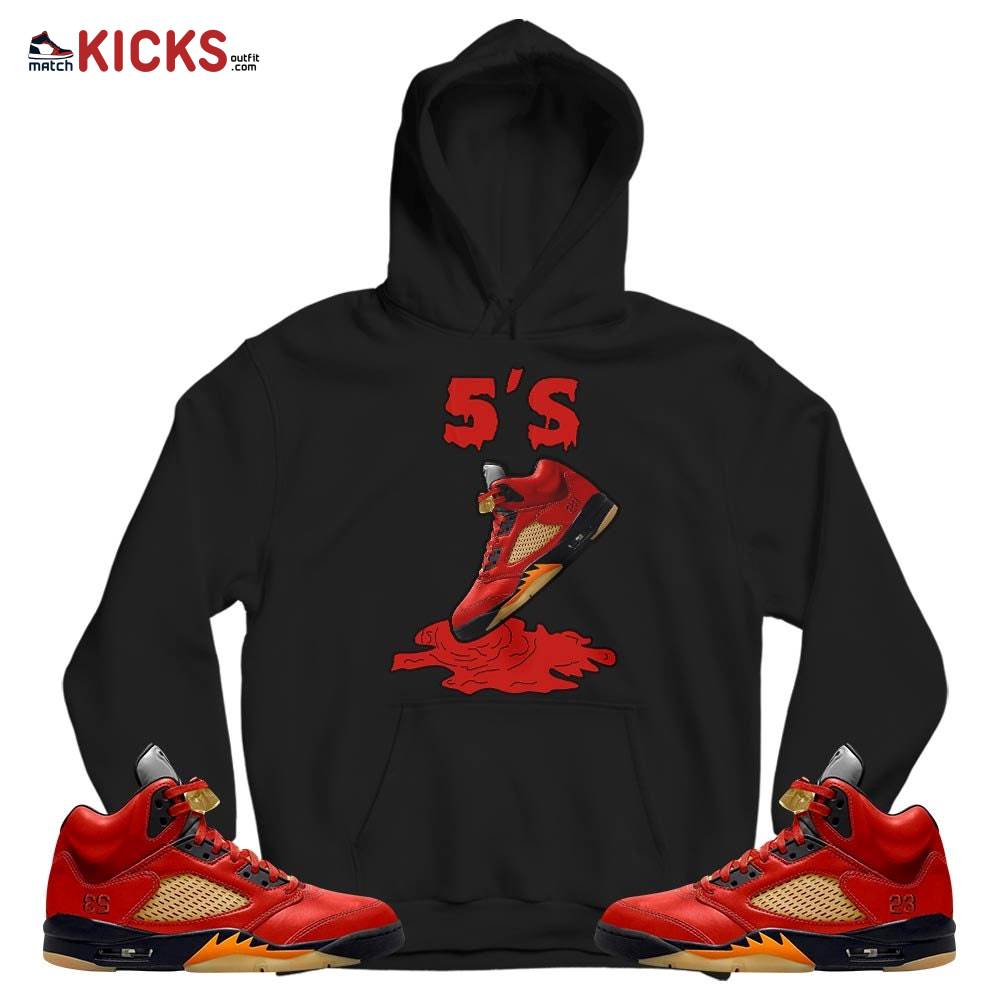 Shoes Dripping Sneaker Shirt Match 5 Dunk On Mars, Jordan 5 Mars For Her MKO T-Shirt Shoes Dripping Sneaker Shirt Match 5 Dunk On Mars, Jordan 5 Mars For Her MKO T-Shirt