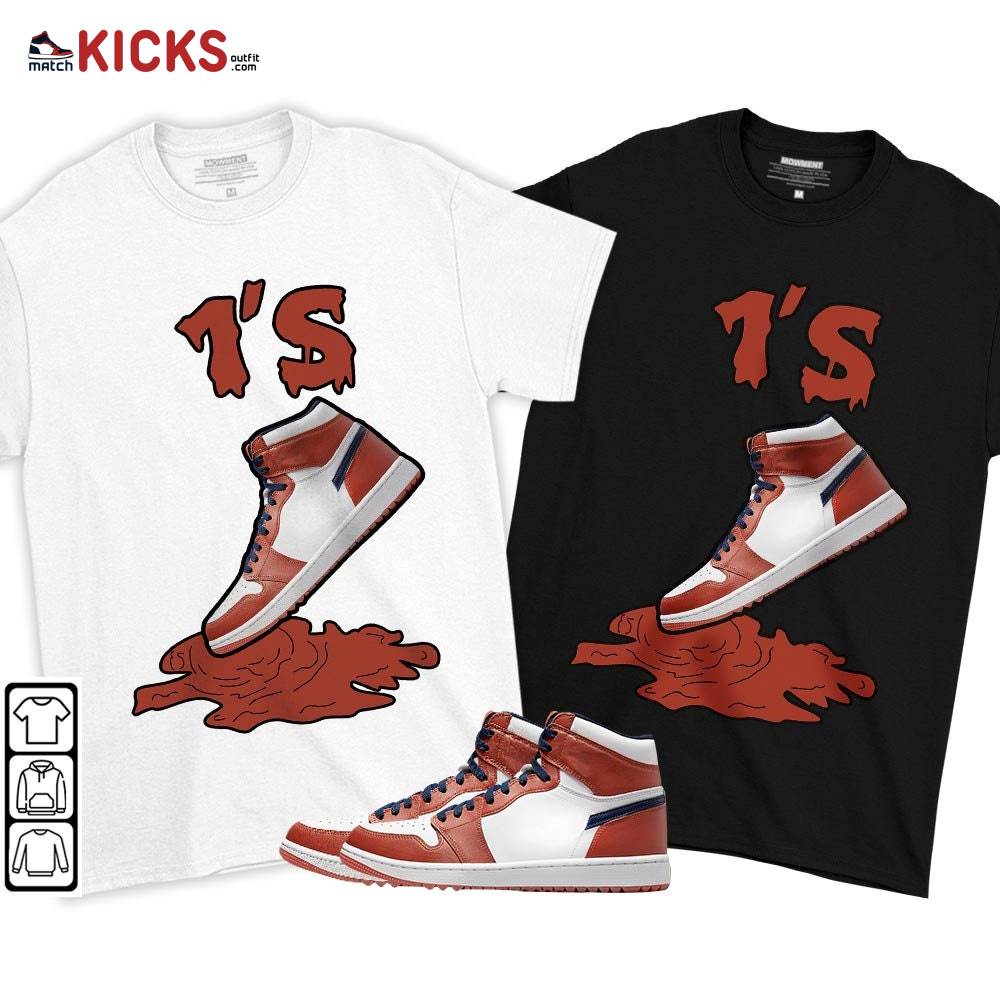 Shoes Dripping Sneaker Shirt Match Eastside Golf 1s, Jordan 1 High Eastside Golf MKO T-Shirt Shoes Dripping Sneaker Shirt Match Eastside Golf 1s, Jordan 1 High Eastside Golf MKO T-Shirt