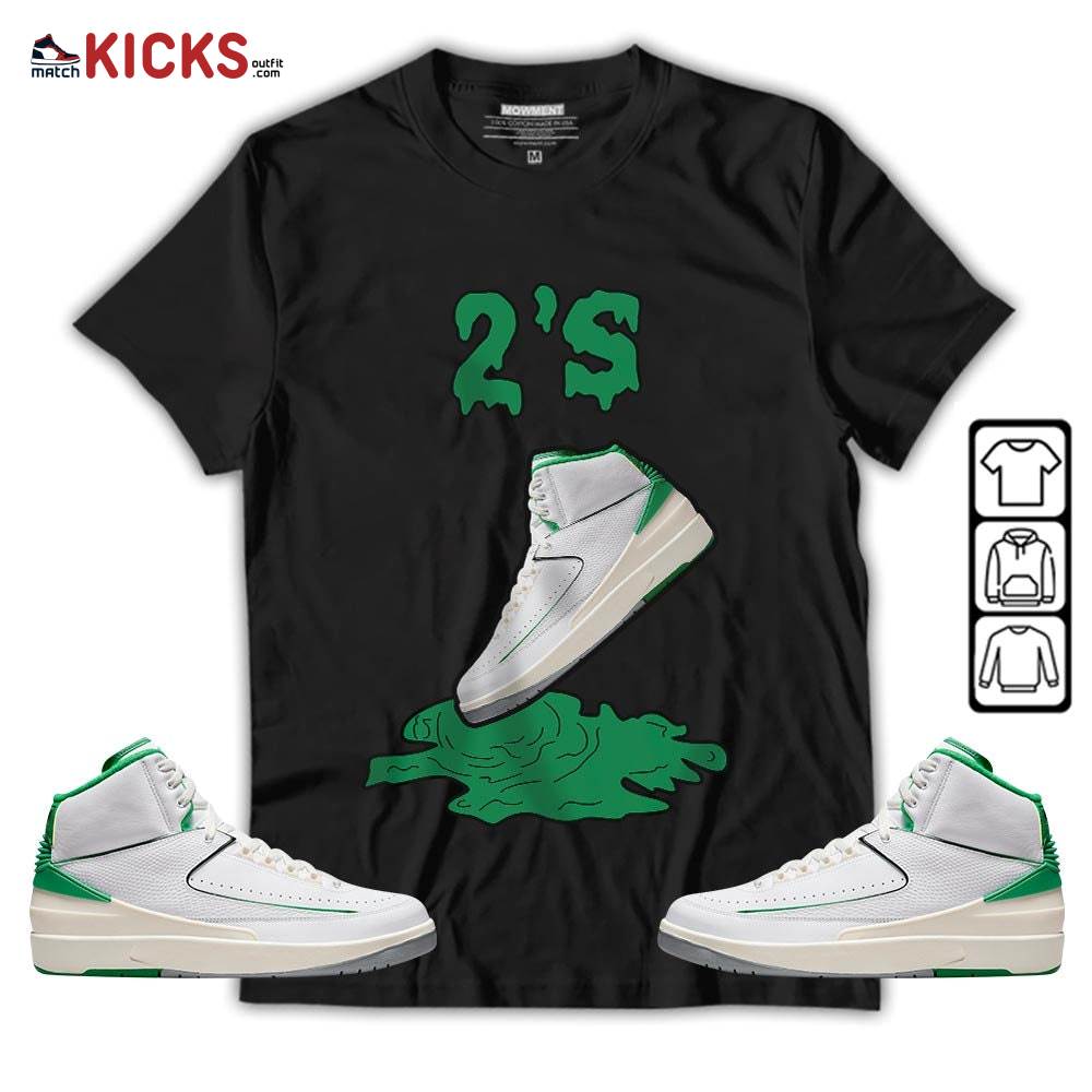 Shoes Dripping Sneaker Shirt Match Lucky Green 2s, Jordan 2 Lucky Green MKO Sweatshirt Shoes Dripping Sneaker Shirt Match Lucky Green 2s, Jordan 2 Lucky Green MKO Sweatshirt
