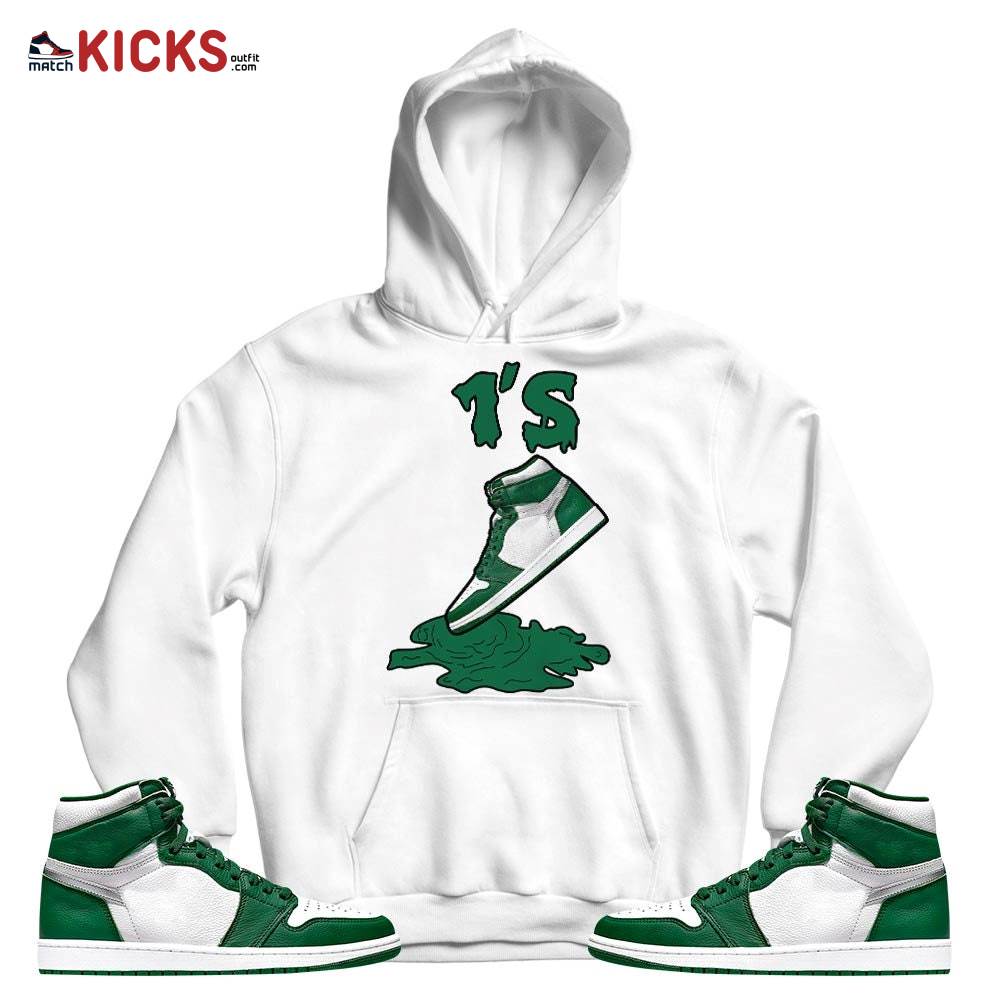 Shoes Dripping Sneaker Shirt Match OG Gorge Green 1s, Jordan 1 Retro High Gorge Green MKO T-Shirt Shoes Dripping Sneaker Shirt Match OG Gorge Green 1s, Jordan 1 Retro High Gorge Green MKO T-Shirt