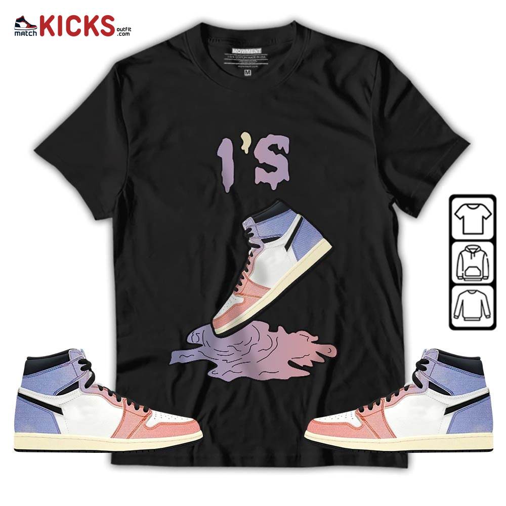 Shoes Dripping Sneaker Shirt Match Retro Skyline 1s, Jordan 1 High OG Skyline MKO Sweatshirt