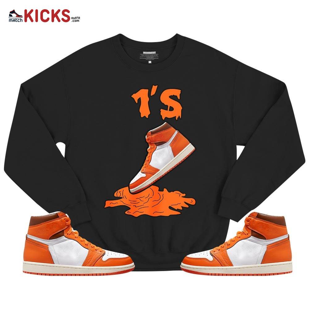 Shoes Dripping Sneaker Shirt Match Retro Starfish 1s, Jordan 1 Retro High OG Starfish MKO T-Shirt Shoes Dripping Sneaker Shirt Match Retro Starfish 1s, Jordan 1 Retro High OG Starfish MKO T-Shirt